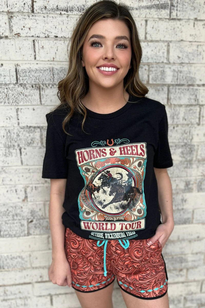 Horns & Heels World Tour Tee - Also in Plus Size
