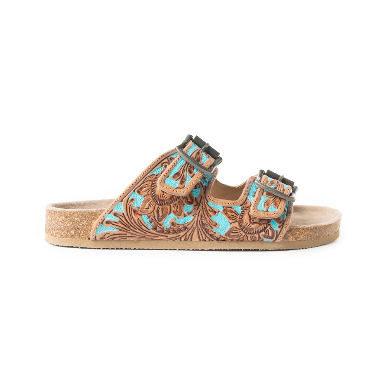 PREORDER - BRIMLEY Tooled Leather Sandals