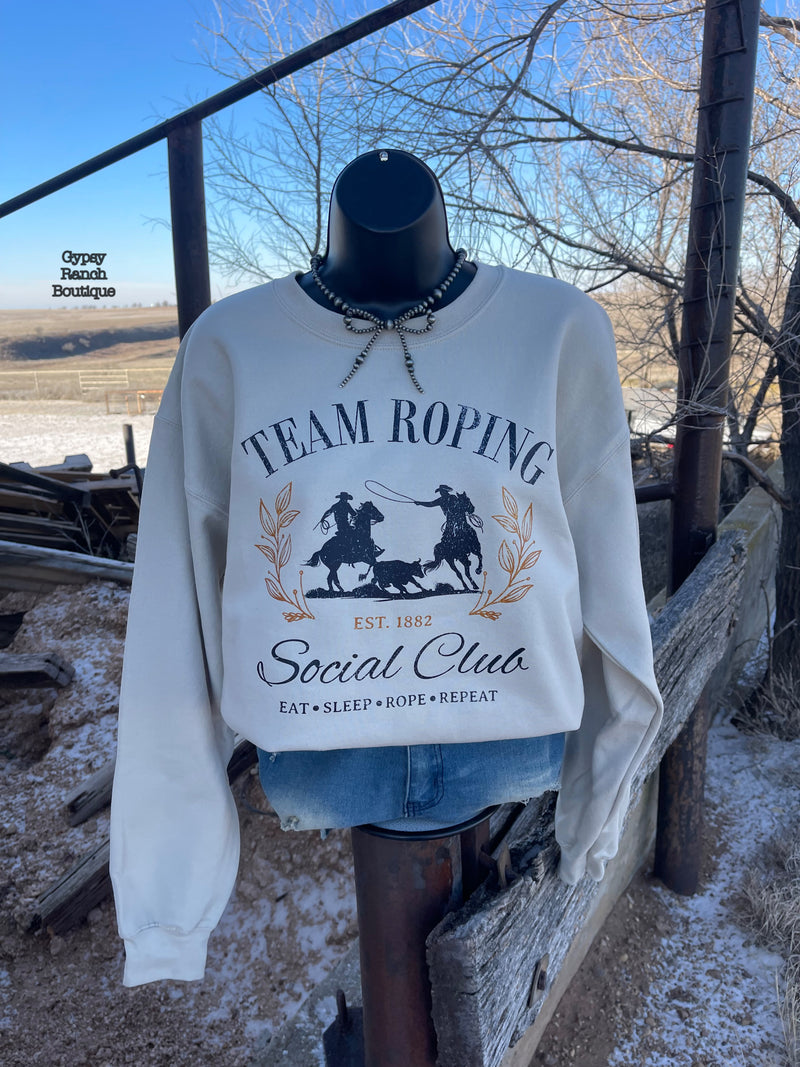Team Roping Social Club Sweatshirt - Also in Plus Size