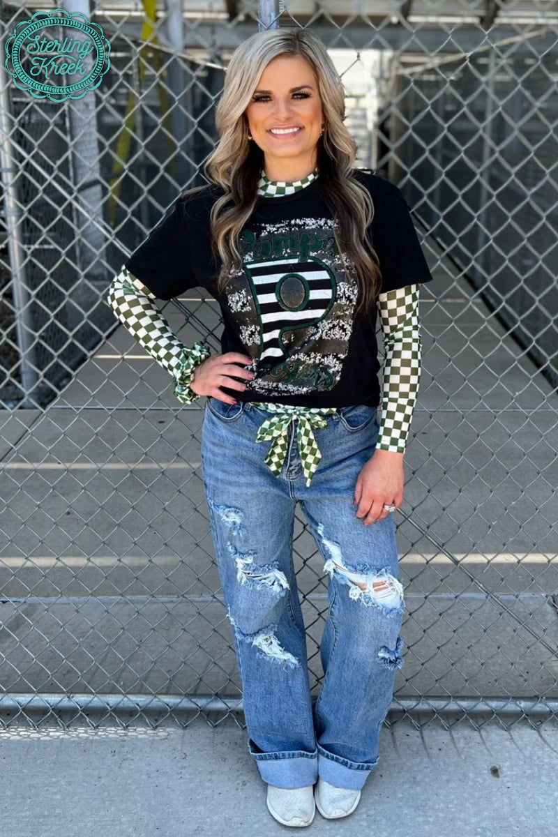 Pep Rally Green Mesh Layering Top - Also in Plus Size