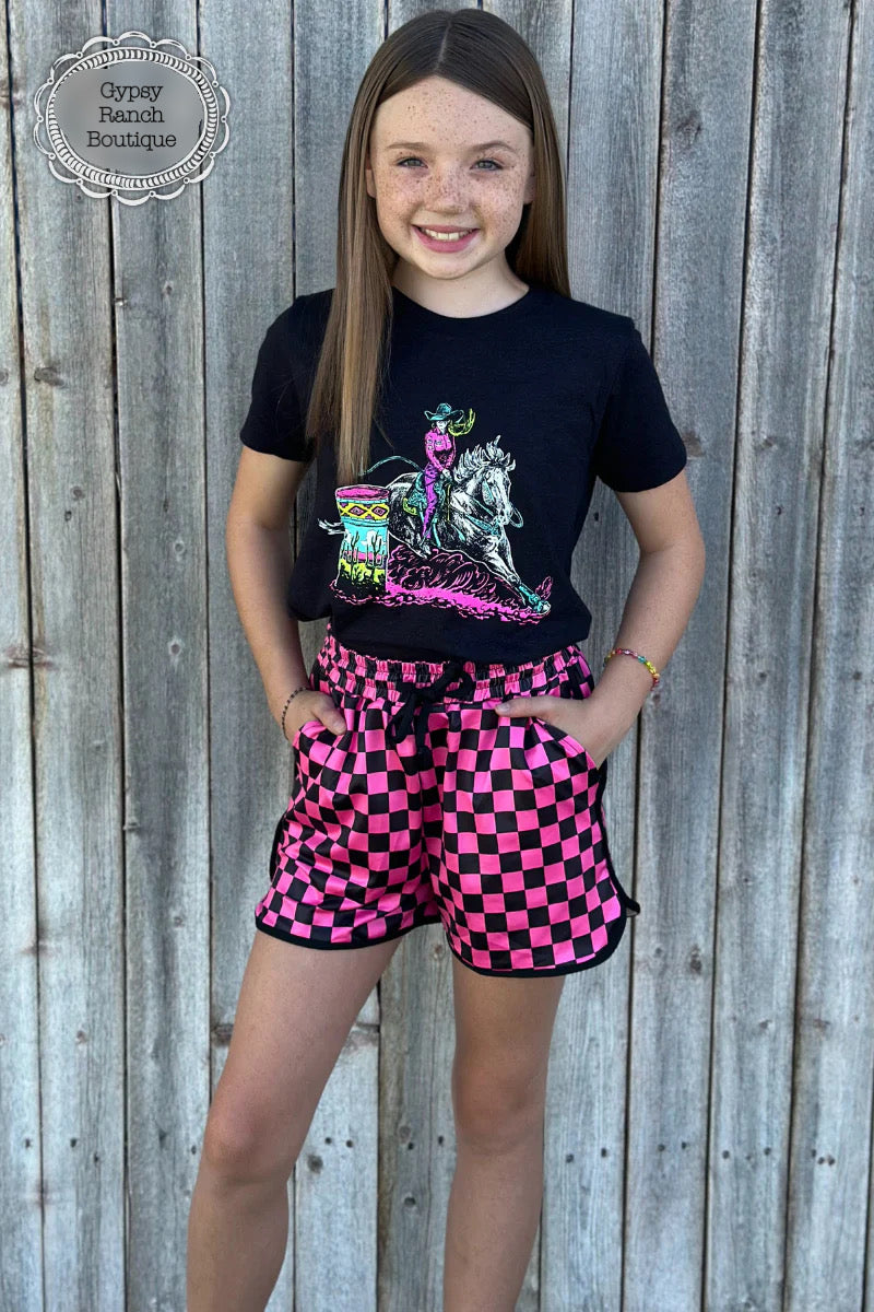 Kids - Levelland Checkered Shorts