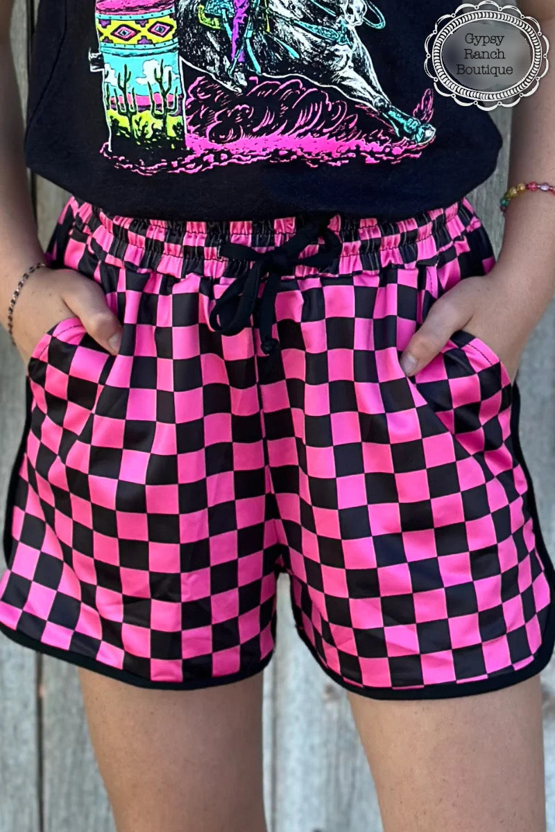 Kids - Levelland Checkered Shorts