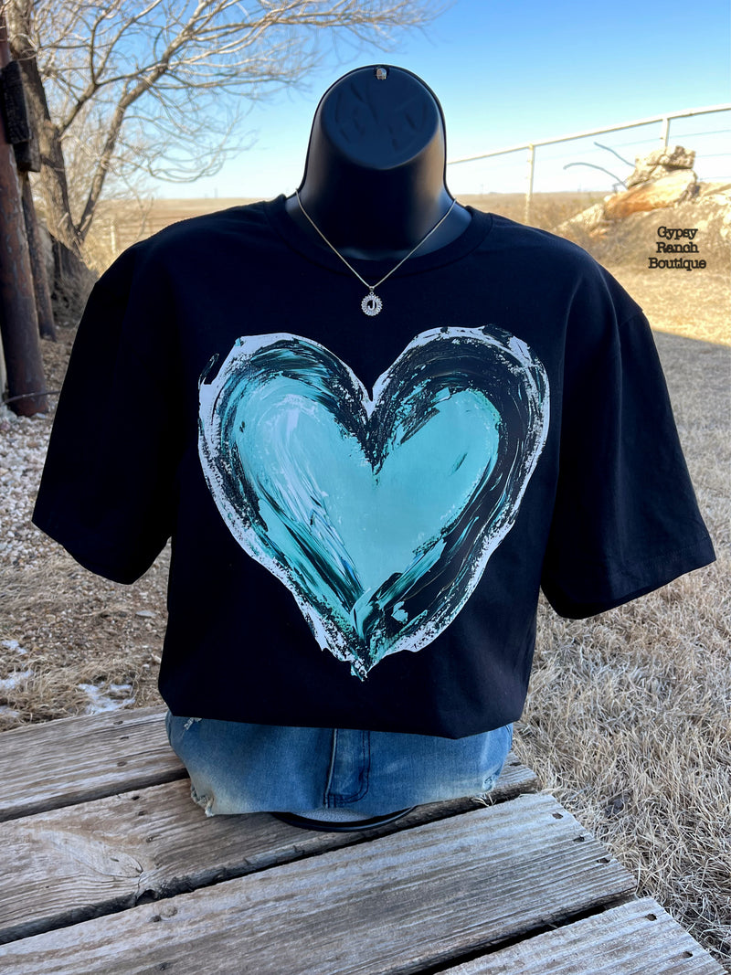 My Turquoise Heart Tee - Also in Plus Size