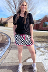 Race To The Top Checkered Shorts - Also in Plus Sizee
