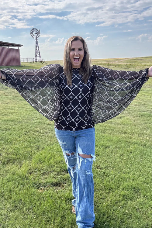 Montana Moves Aztec Top - Also in Plus Size