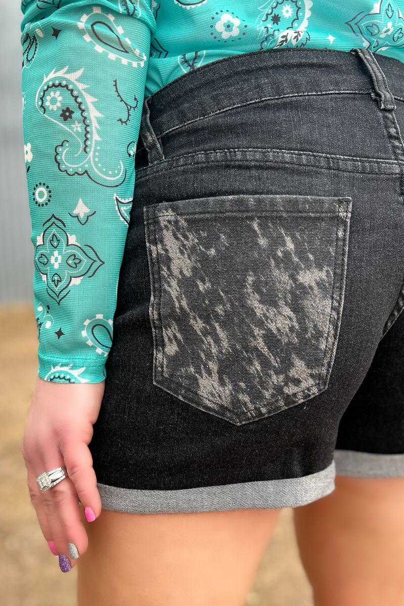 On The Range Cowhide Shorts - Also in Plus Size
