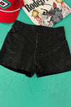 Brecken Black Rhinestone Shorts - Also in Plus Size