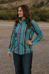 Texico Stripe Button Up Top - Also in Plus Size