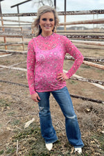 Pink Bandana Mesh Layering Top - Also in Plus Size
