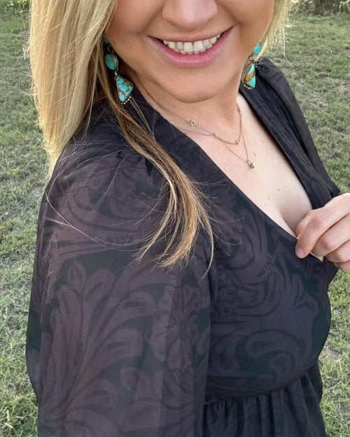 Special Little Black Western Dress - Also in Plus Size