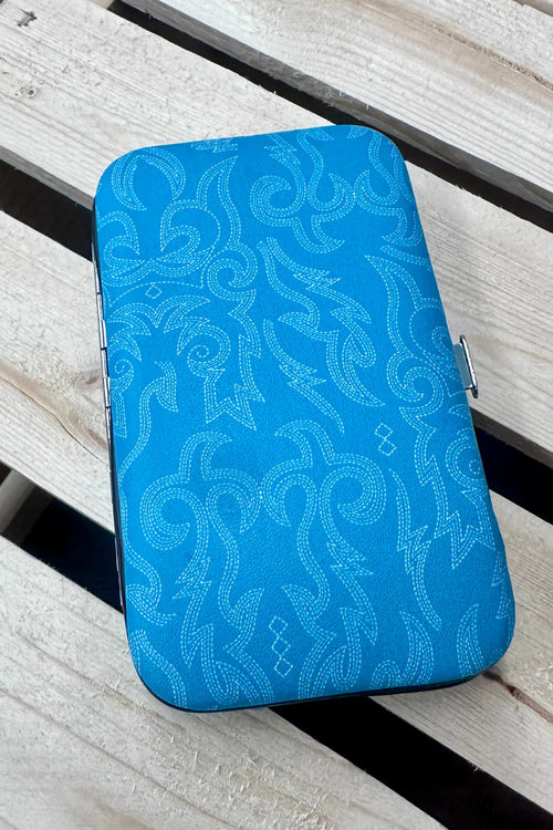 Turquoise Boot Stitch Manicure Set