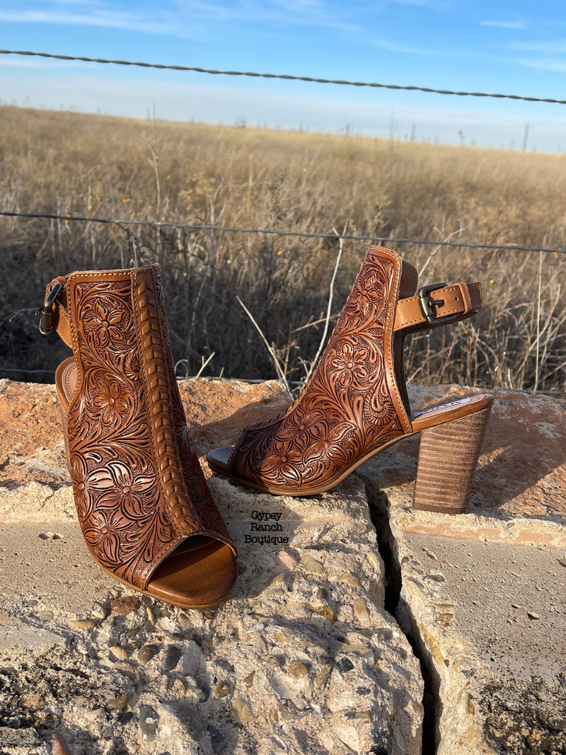 The Stampede Tooled Leather Sandal