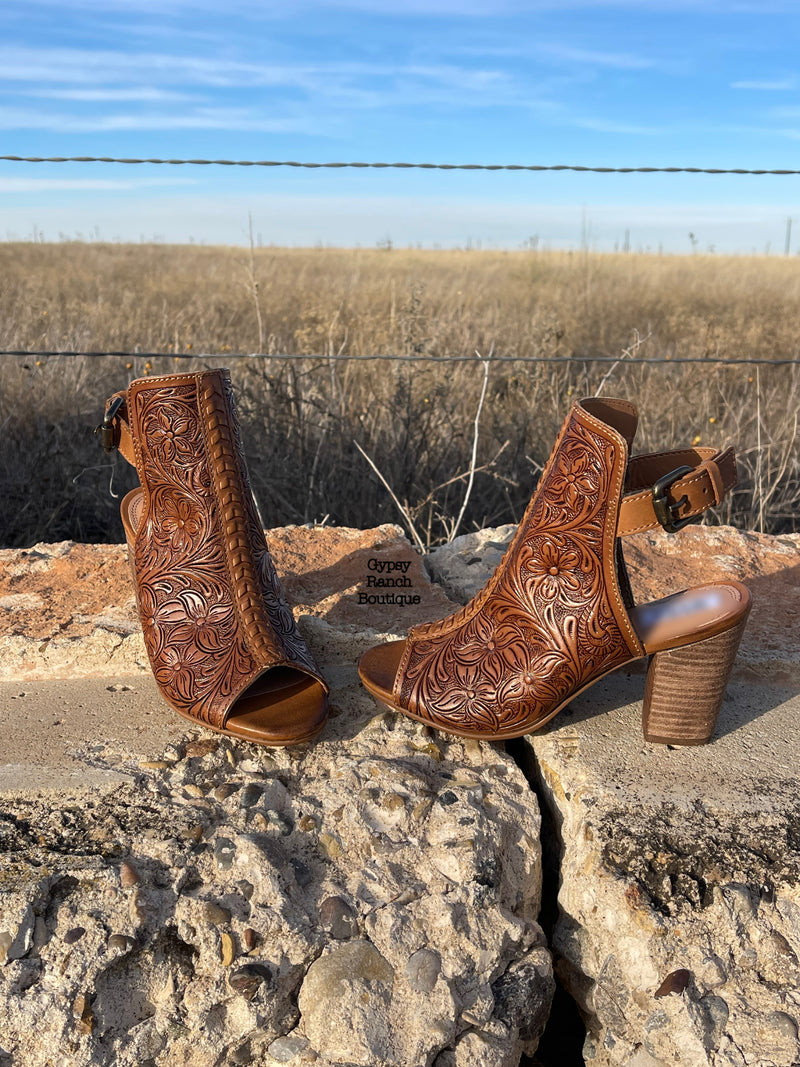 The Stampede Tooled Leather Sandal