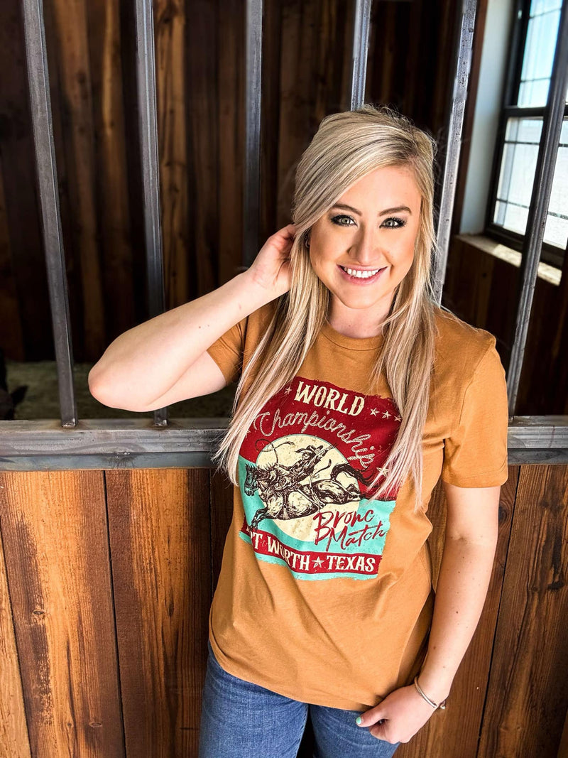 World Championship Bronc Match Tee - Also in Plus Size