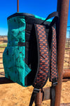 Rodeo Trail Turquoise & Leather Backpack Cooler