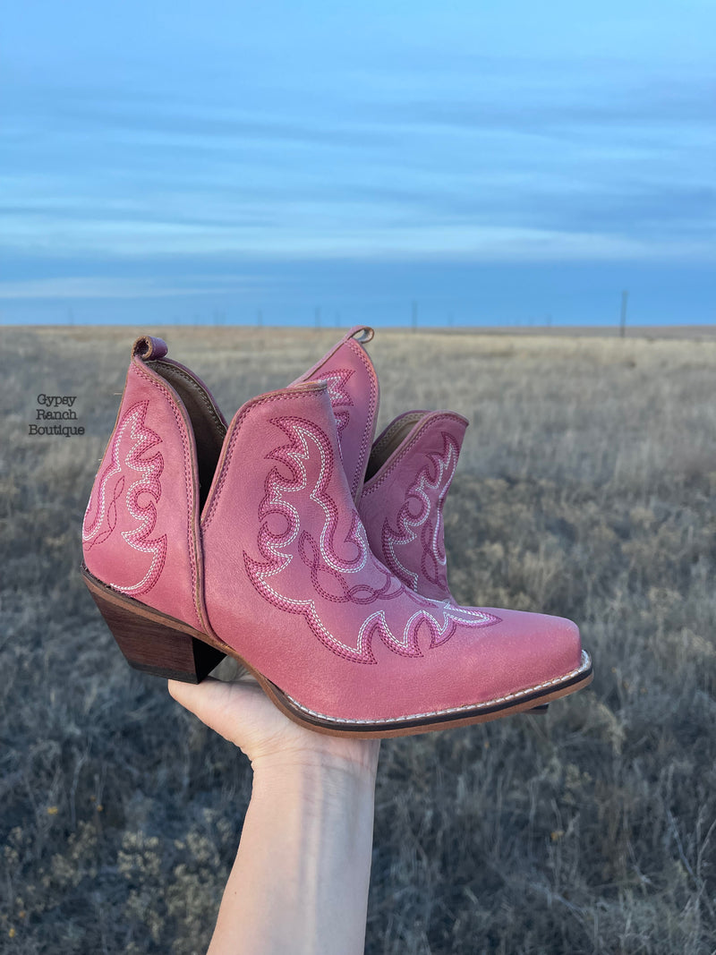 Randall Pink Leather Boots