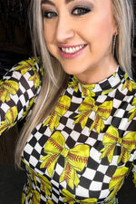 Softball Bow Mesh Layering Top - Also in Plus Size
