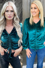 Texas Twist Emerald Green Top - Also in Plus Size
