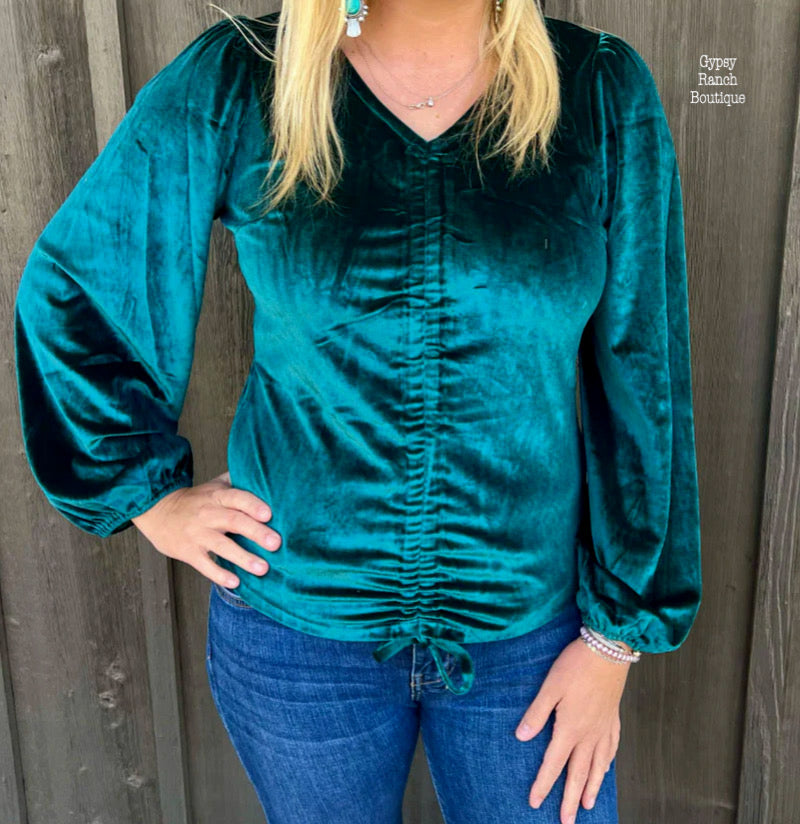 Texas Twist Emerald Green Top - Also in Plus Size