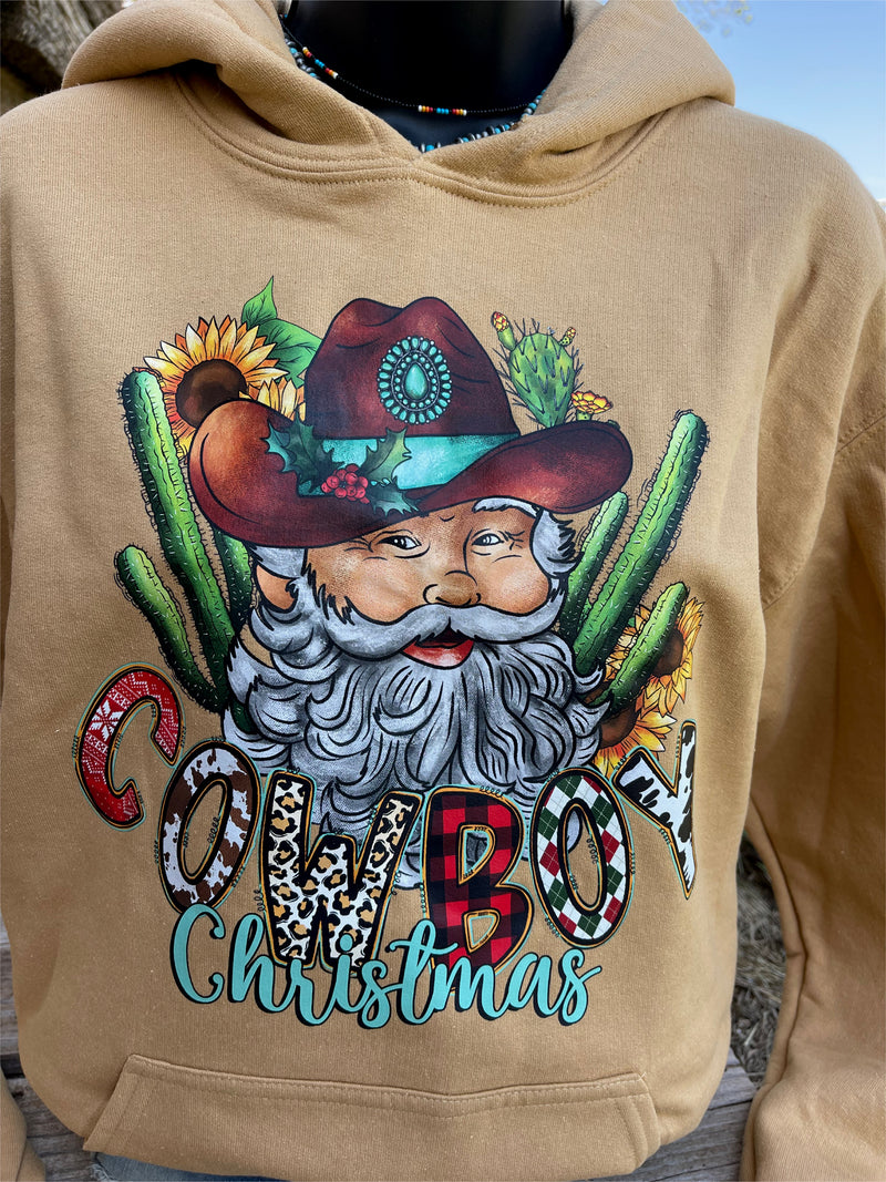 It’s A Cowboy Christmas Sweatshirt Hoodie  - Also in Plus Size