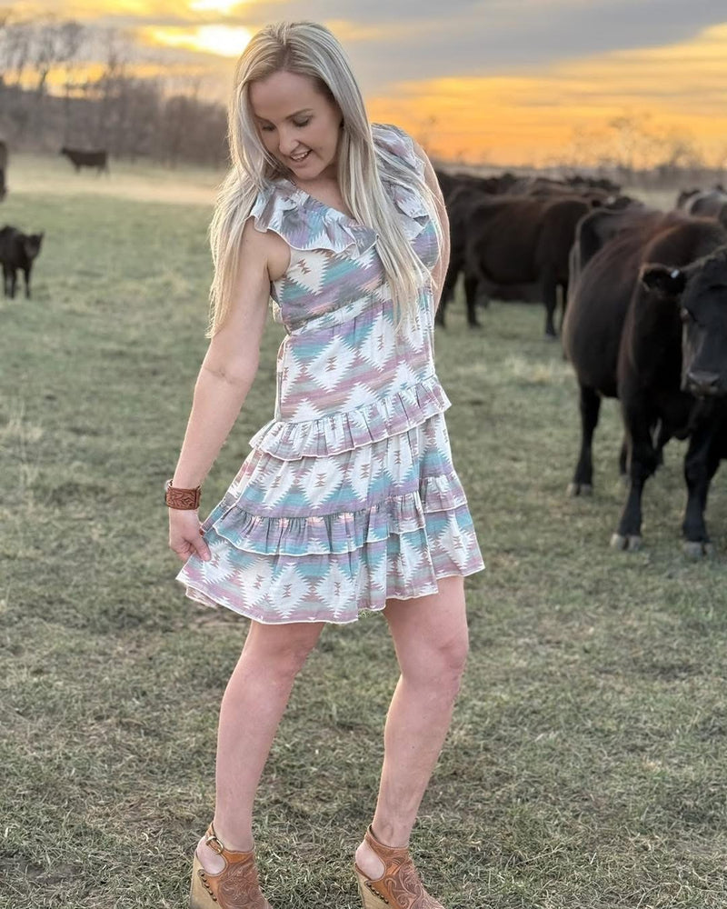 Southern Charm Aztec Dress - Also in Plus Size