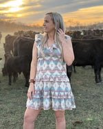 Southern Charm Aztec Dress - Also in Plus Size