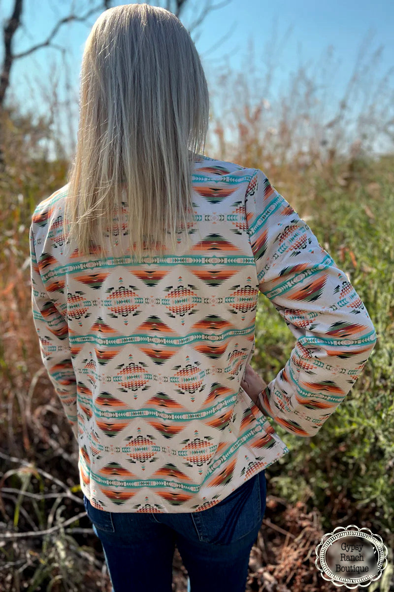 Making Memphis Aztec Suede Blazer Jacket - Also in Plus Size
