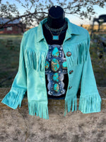 Turquoise City Jacket- Also in Plus Size