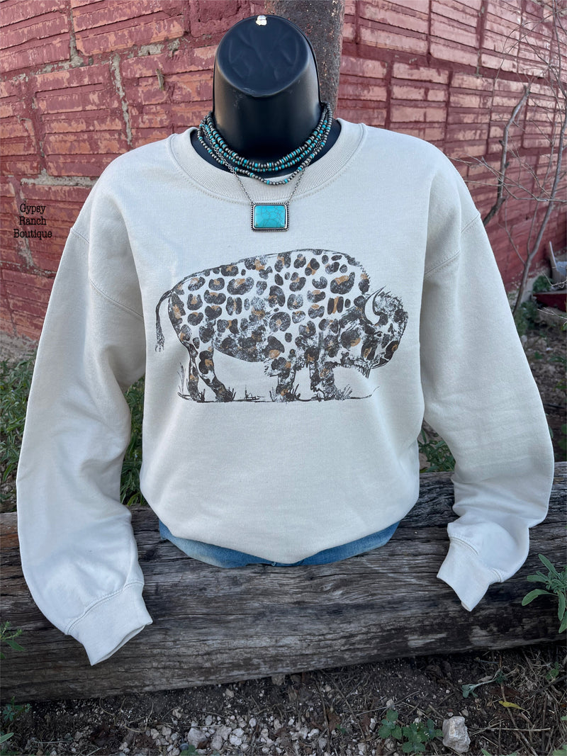 Leopard Buffalo Sweatshirt - Also can in Plus Size