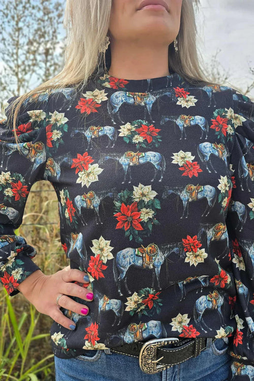 Roan in Bloom Puff sleeve Top - Also in Plus Size