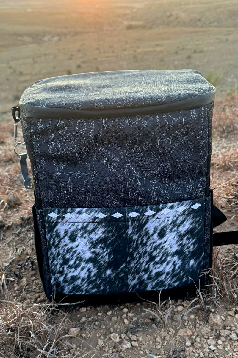 Boot Stitch & Cowhide Backpack Cooler