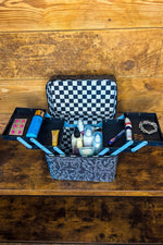 Valley Hills Boot Stitch & Checkered Cosmetic Kaboodle