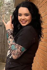 Tattoo on this Town Mesh Layering Top - Also in Plus Size