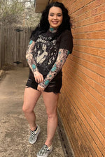 Tattoo on this Town Mesh Layering Top - Also in Plus Size