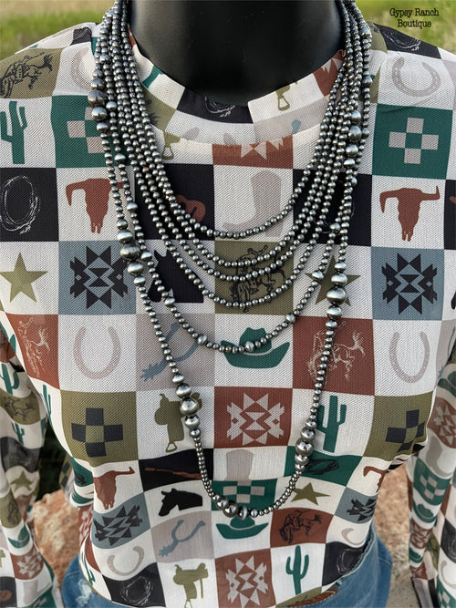 Brazos River Navajo Pearl Layered Necklace