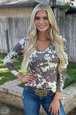 Cameron Cowhide Top - Also in Plus Size