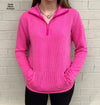 Lyric Pink Ribbed Pullover Top - Also in Plus Size