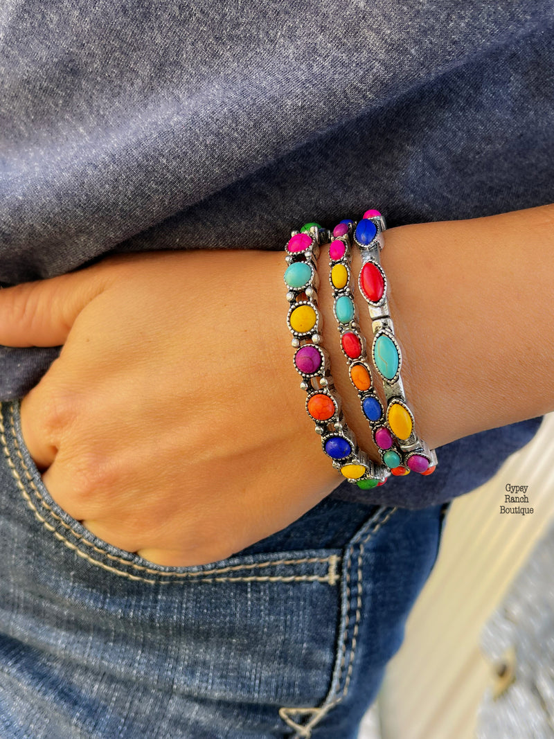 Maverick Multi Color Stretchy Bracelet Set