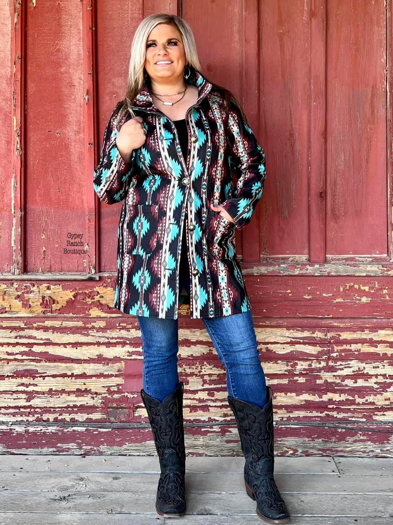 Fresno County Suede Blazer Jacket - Also in Plus Size