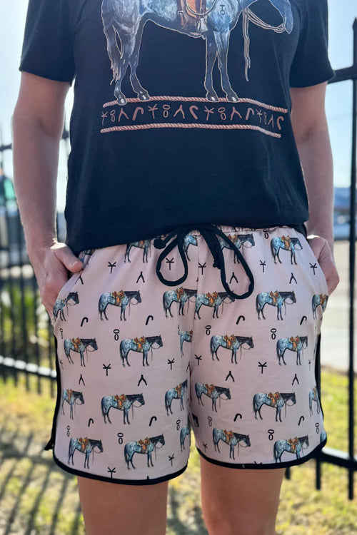 Longer Length Old Town Road Shorts - Also in Plus Size