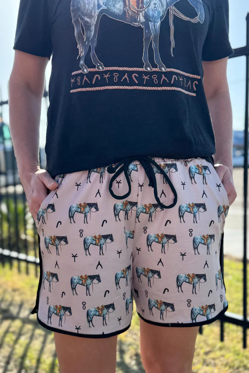 Longer Length Old Town Road Shorts - Also in Plus Size