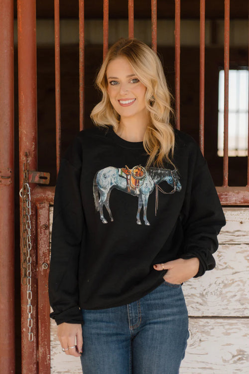 Blu Roan Sweatshirt - Also in Plus Size