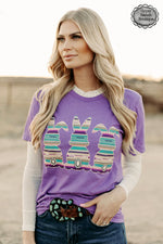 Western Serape Bunny Tee - Also in Plus Size