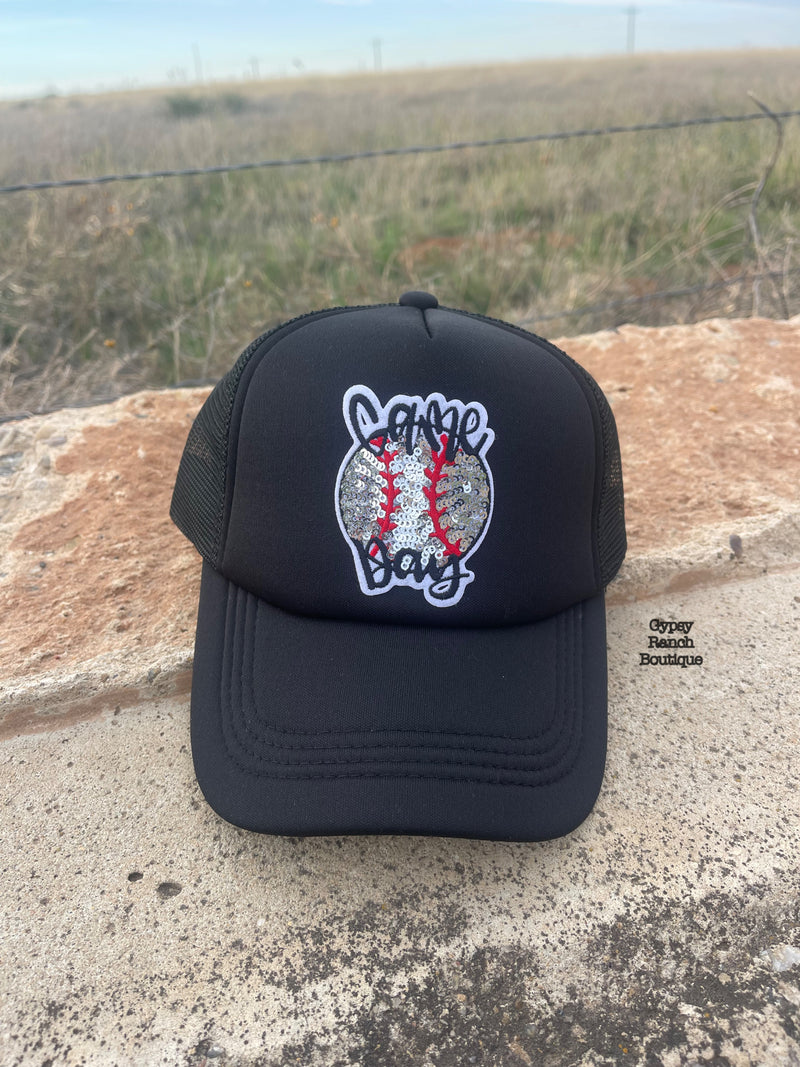 Sequin Game Day Baseball Cap