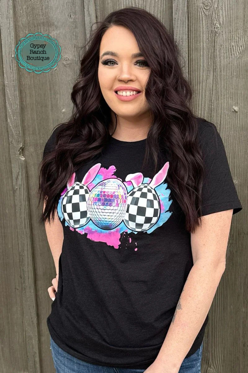 Disco Easter Egg Tee - Also in Plus Size