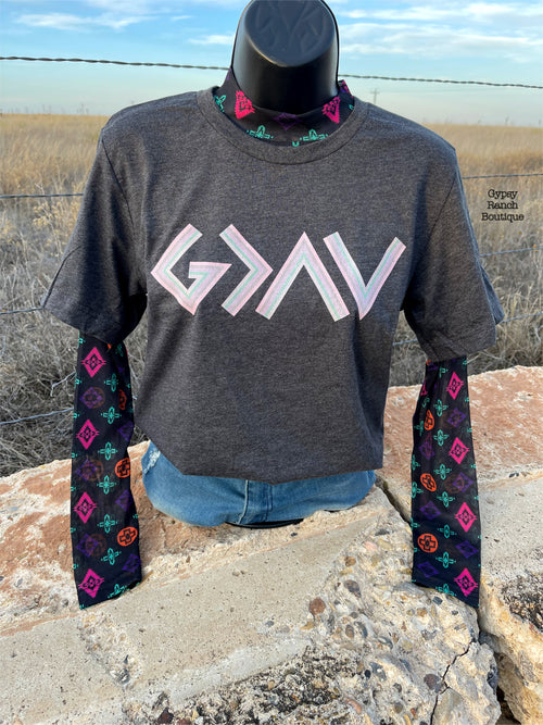 𝐆>^V God is Greater than the Highs & Lows Top - Also in Plus Size