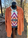 Spice of Life Shacket w/ Concho Buttons - Also in Plus Size