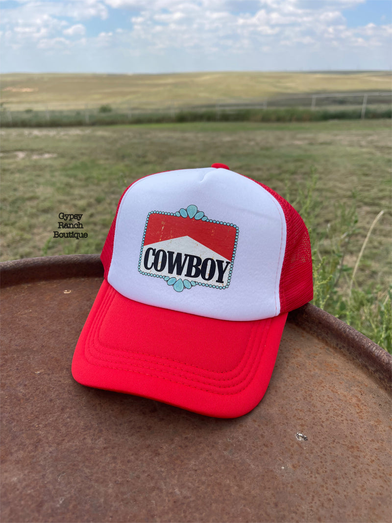 COWBOYS Turquoise Red Cap