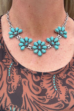 Montana Flower Turquoise Necklace