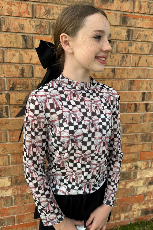 Kids Dirt & Diamonds Baseball Mesh Top